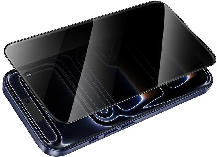 „Borofone“ apsauginis stiklas BF7 Diamond Armor viso ekrano apsauga nuo šnipinėjimo, skirtas „Apple iPhone 17 Air“ (10 vnt.)