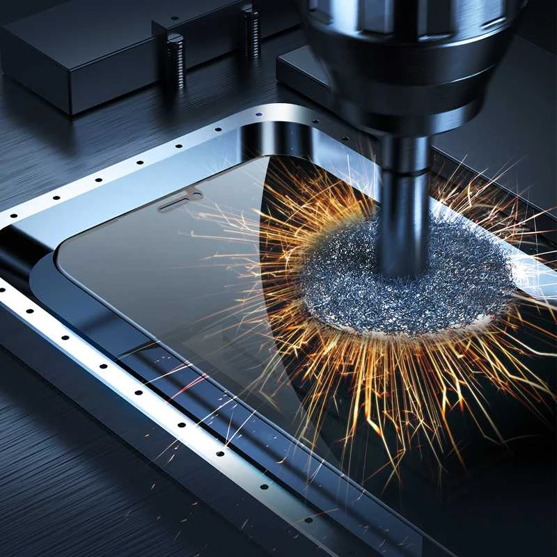 Borofone Apsauginis stiklas BF7 Diamond Armor Full Screen Anti-spy, skirtas iPhone 12 Pro Max – 10 vnt.