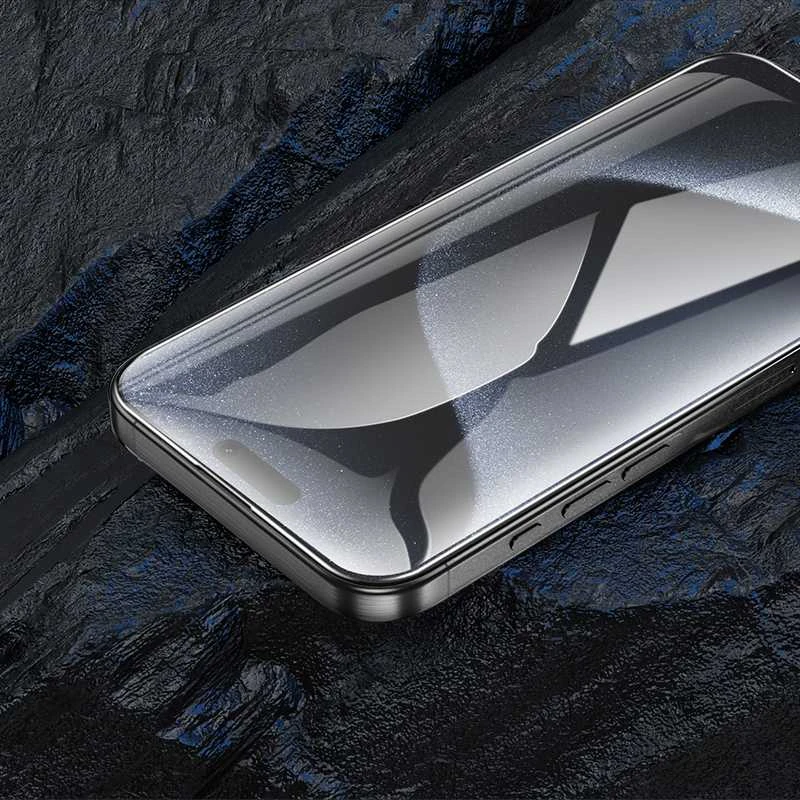 „Borofone“ apsauginis stiklas BF8 Diamond Armor viso ekrano 5D didelio arkos dėklas Apple iPhone 17 Air (10 vnt.)