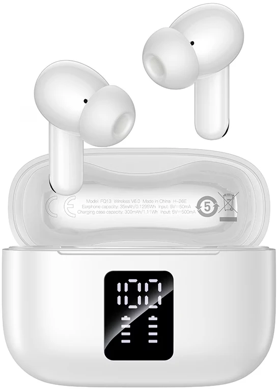 Borofone Ausinės Bluetooth TWS FQ13 Astute balta
