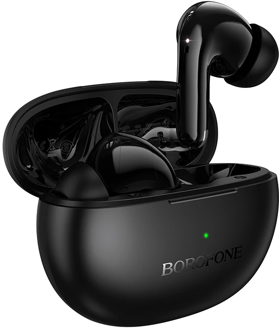 Borofone ausinės Bluetooth TWS FQ16 Star ANC+ENC smart AI juodos spalvos