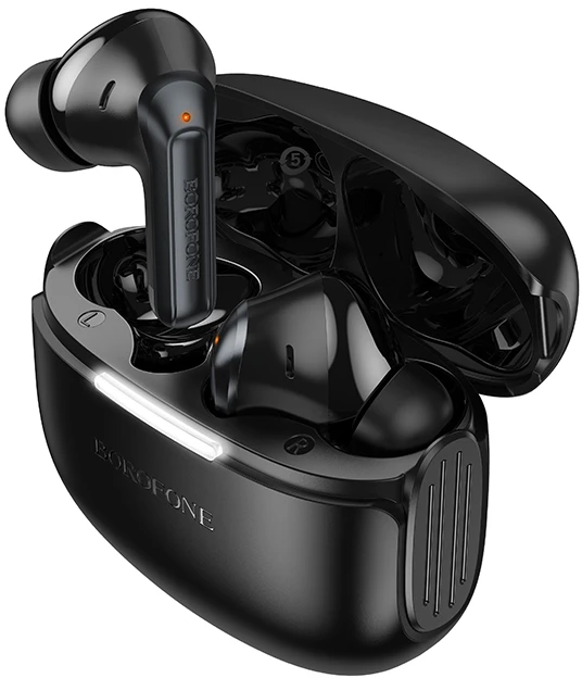 Ausinės Borofone TWS Bluetooth Earphones FQ9 Plus Peaceful ANC+ENC juodas