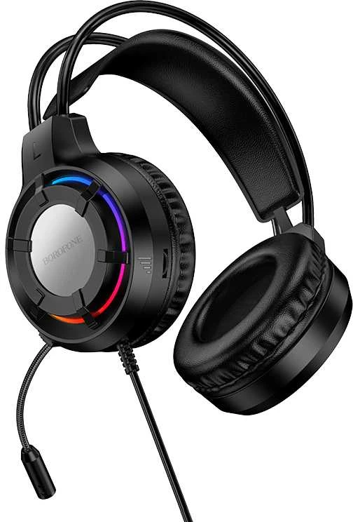 Oem Borofone ausinės BO112 Wave žaidimams su mikrofonu juodos spalvos