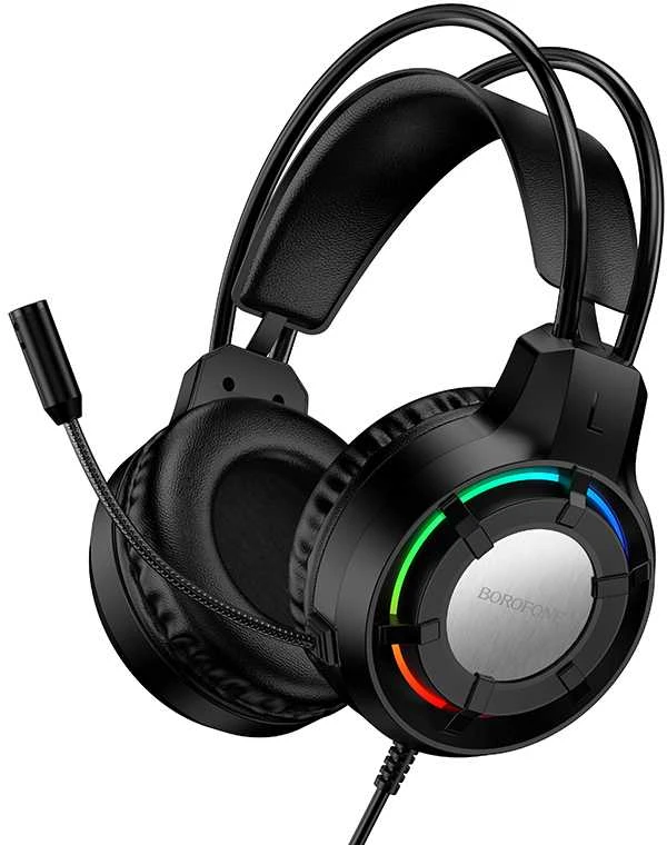 Oem Borofone ausinės BO112 Wave žaidimams su mikrofonu juodos spalvos