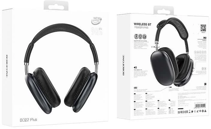 Oem Borofone ausinės BO22 Plus Elegant bluetooth pilkos spalvos