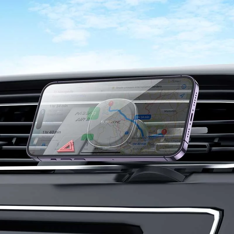 Borofone automobilinis laikiklis BH102 Cloud magnetinis to air vent juodos spalvos