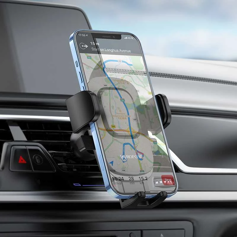 Borofone automobilinis laikiklis BH69 air vent mount juodos spalvos