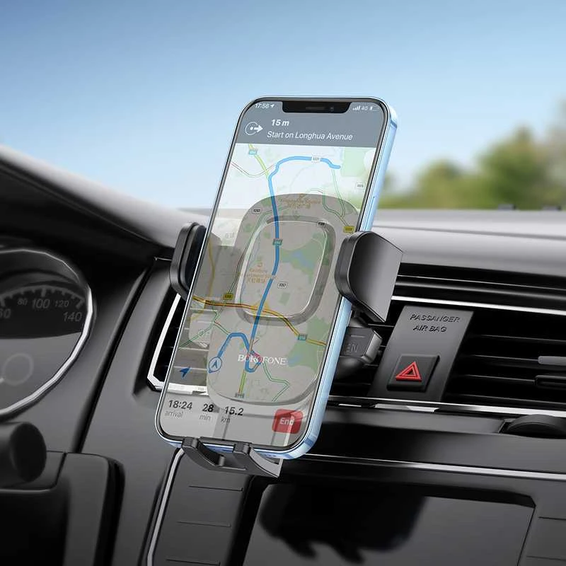 Borofone automobilinis laikiklis BH69 air vent mount juodos spalvos