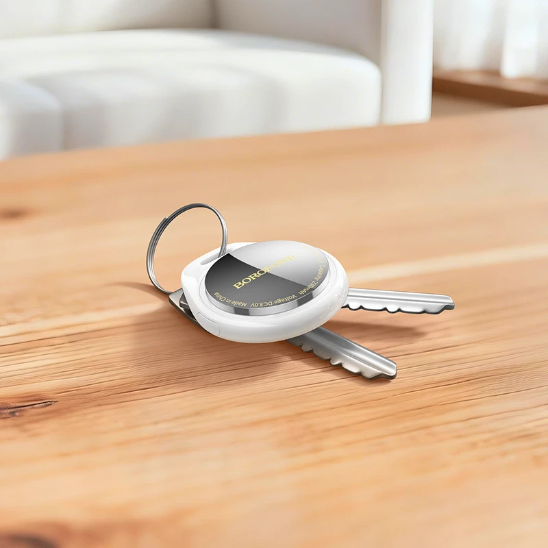 Borofone daiktų ieškiklis tracker BC110 Find dual (Dual Apple & Android) baltos spalvos