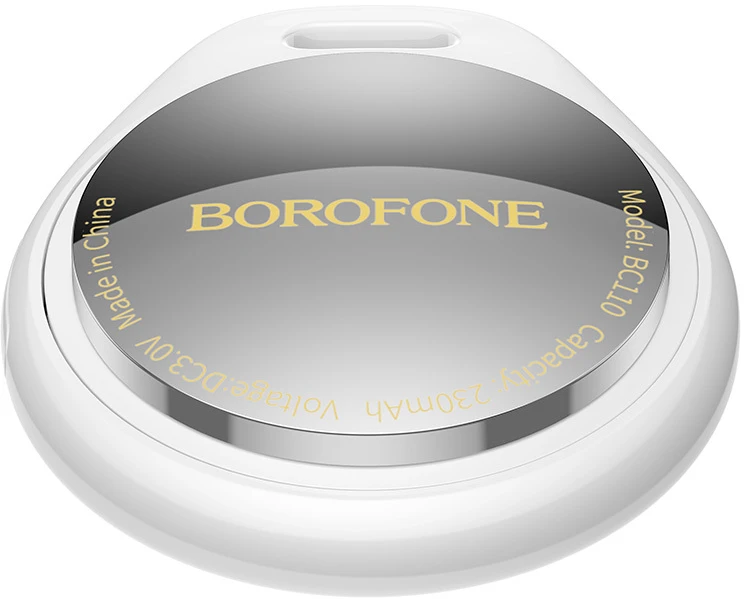 Borofone daiktų ieškiklis tracker BC110 Find dual (Dual Apple & Android) baltos spalvos
