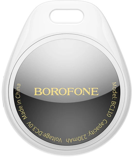 Borofone daiktų ieškiklis tracker BC110 Find dual (Dual Apple & Android) baltos spalvos