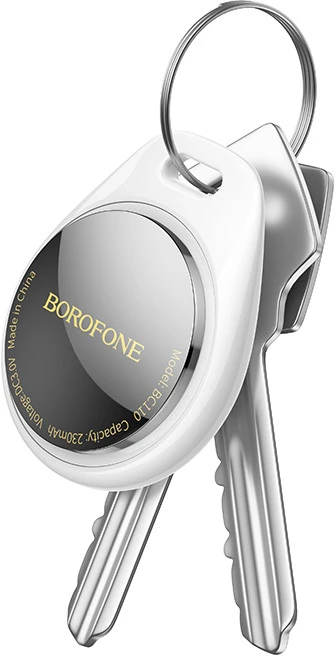 Borofone daiktų ieškiklis tracker BC110 Find dual (Dual Apple & Android) baltos spalvos