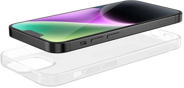 Borofone dėklas BI4 Ice Series Apple iPhone 15 Plus skaidrus