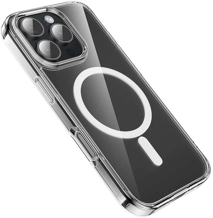 Borofone dėklas BI5 Ice Shield Magnetic Apple iPhone 16 Pro Max skaidrus