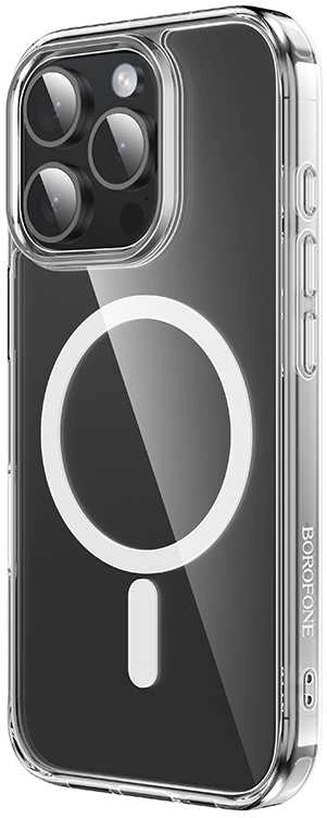 Borofone dėklas BI5 Ice Shield Magnetic Apple iPhone 16 Pro Max skaidrus