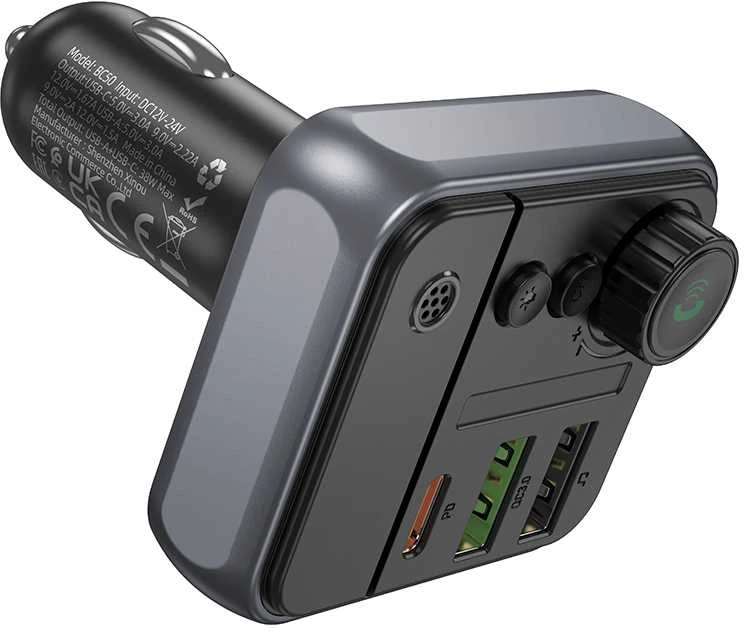 FM bangų moduliatorius Borofone BC50 PD20W+QC3.0