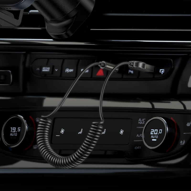 „Borofone BC56“ garso „Bluetooth“ imtuvas su AUX funkcija ir ramiu pilku