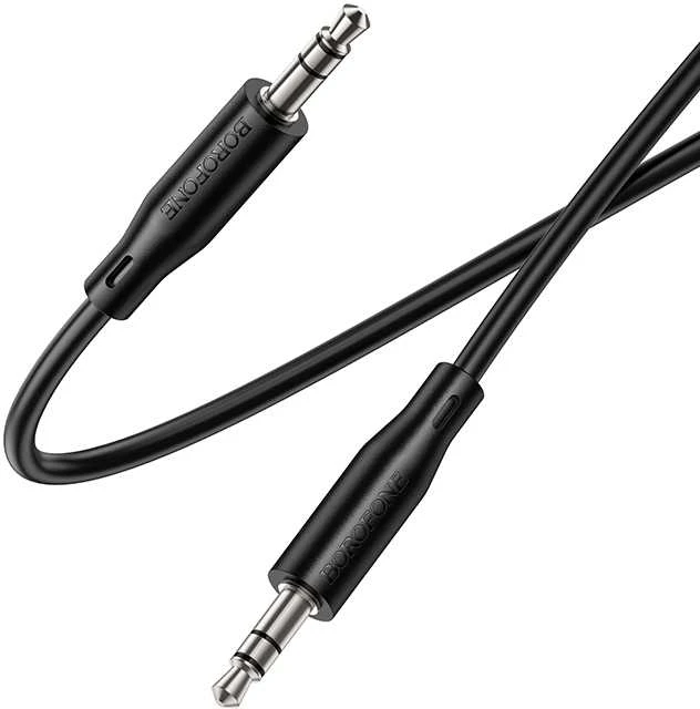 Borofone Kabelis AUX BL26 Standard – jack 3,5mm na jack 3,5mm – 1 metr juodos spalvos
