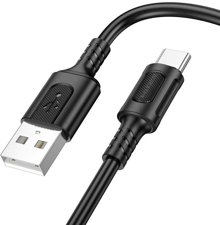 Borofone kabelis BX111 Feliz – USB į Type C – 3A 1 metras juodos spalvos