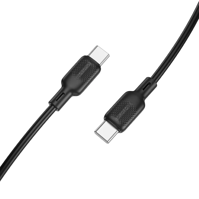 USB kabelis Borofone BX113 60W USB-C to USB-C 2.0m juodas