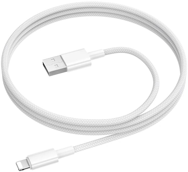 USB kabelis Borofone BX117 USB-A į Lightning 1,0 m baltas