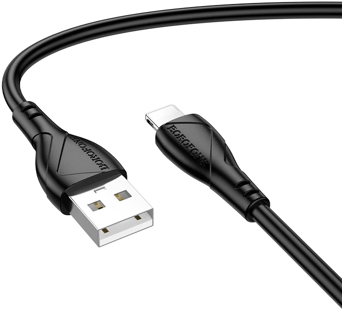 Borofone Kabelis BX121 Energy – USB į Lightning – PD 27W 1 metras juodas