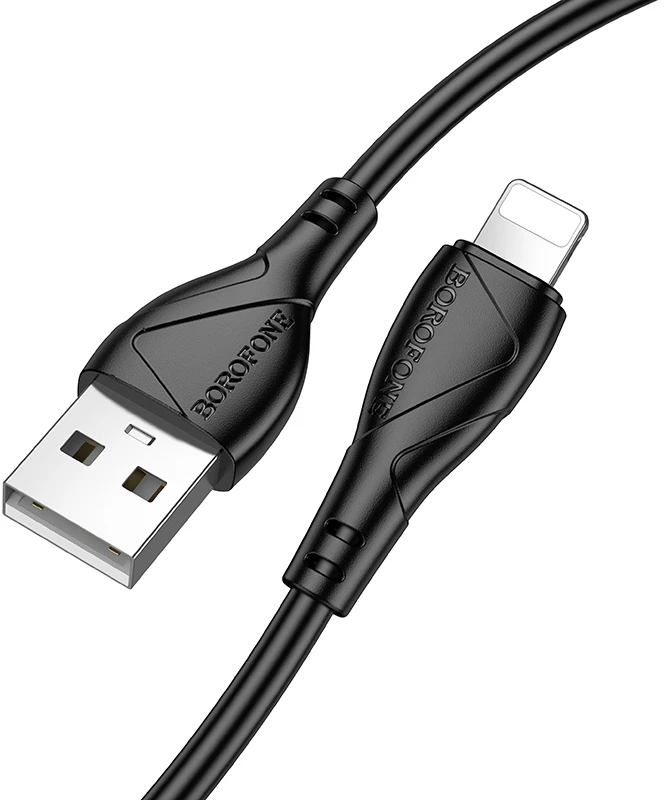Borofone Kabelis BX121 Energy – USB į Lightning – PD 27W 1 metras juodas