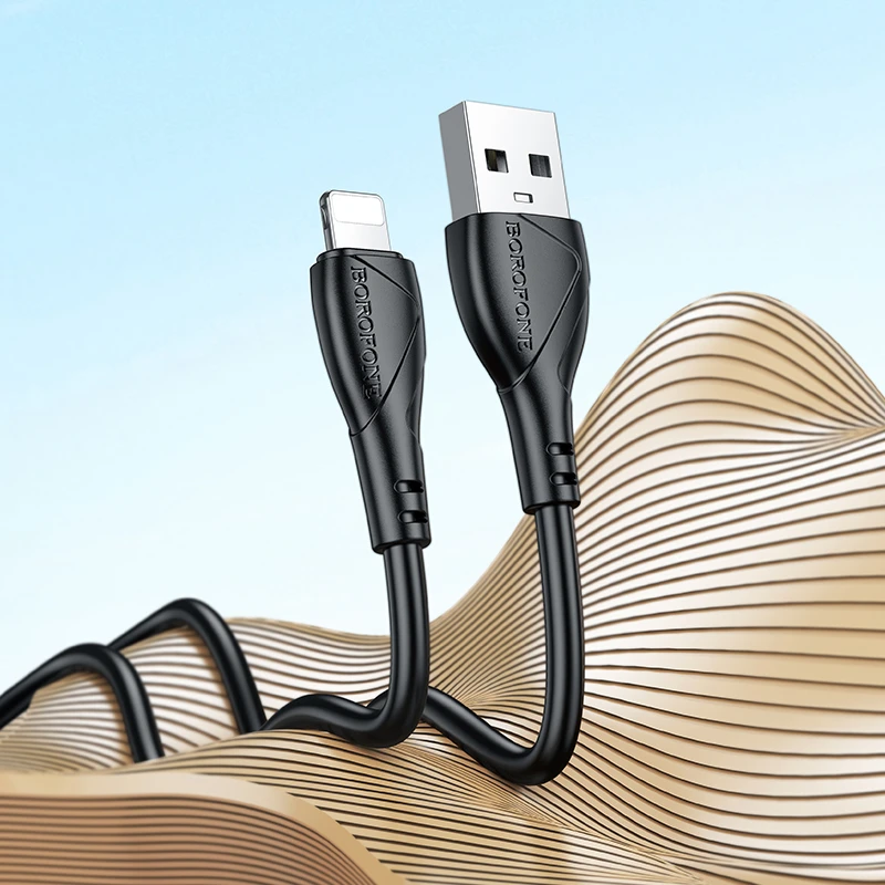 Borofone Kabelis BX121 Energy – USB į Lightning – PD 27W 1 metras juodas