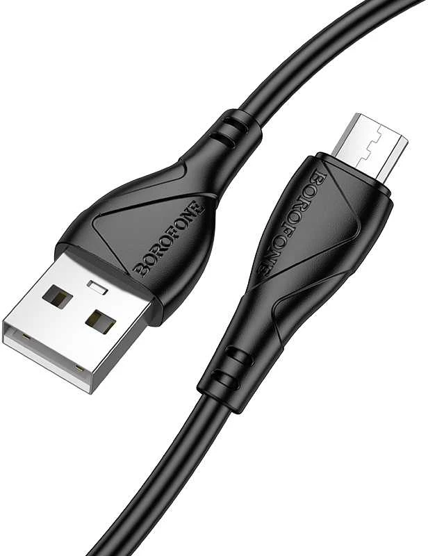 Borofone kabelis BX121 Energy – USB į Micro USB – 2,4A 1 m juodos spalvos