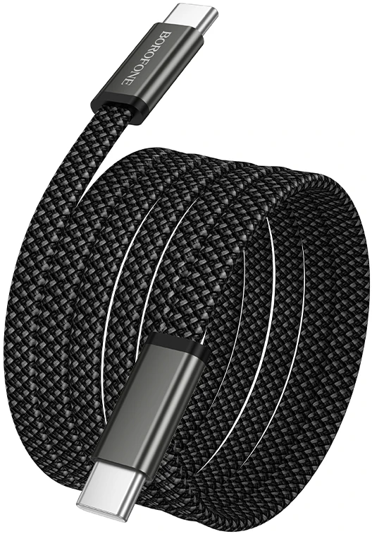 Borofone Kabelis BX124 Peace – Typ C į Typ C – PD 60W 1 m. juodos spalvos