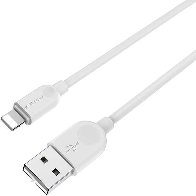 Borofone Kabelis BX14 LinkJet - USB į Lightning - 2,4A 2 m baltos spalvos