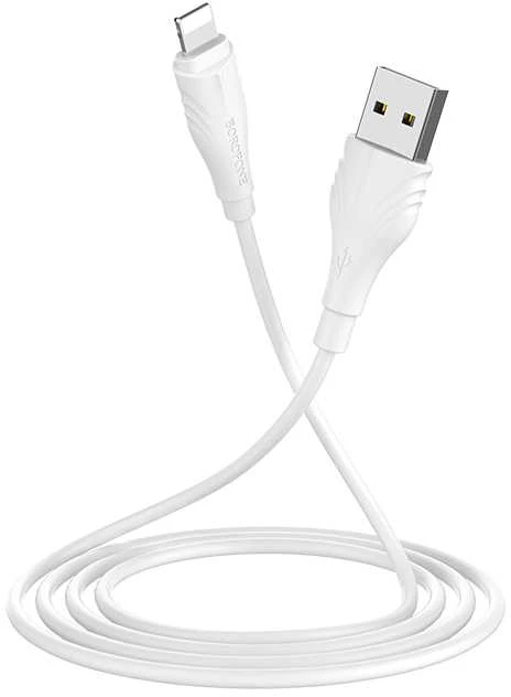 Borofone kabelis BX18 Optimal – USB į Lightning – 2A 1 metras baltos spalvos