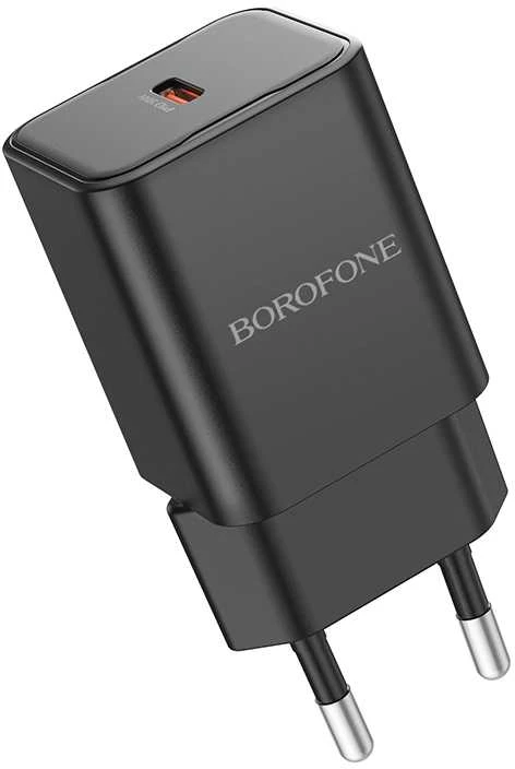Borofone Laidinis įkroviklis BN13 Safety GaN – Type C – PD 30W juodos spalvos