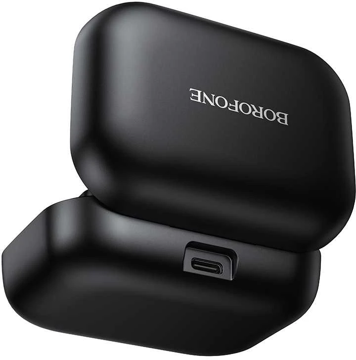 Borofone Lavalier wireless microphone BFK17 Lemai Type C juodas – 2 pieces