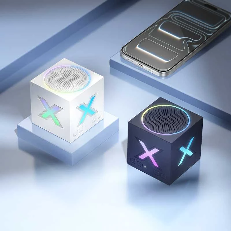 Borofone nešiojama Bluetooth kolonėlė BR101 Rubik baltos spalvos