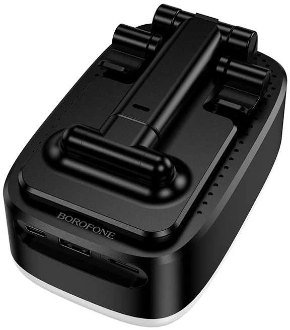 Borofone Nešiojama kolonėlė Bluetooth BR200 Marea 3 in 1 with holder and 1500mAh power bank juodas