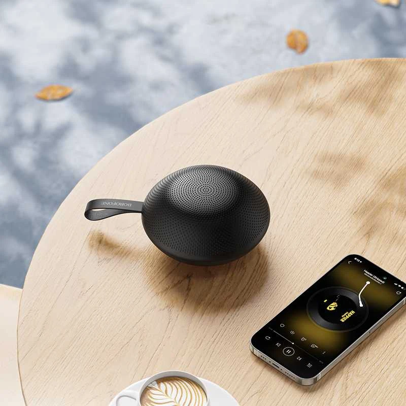 Borofone nešiojama kolonėlė Bluetooth BR48 Ufo juodos spalvos
