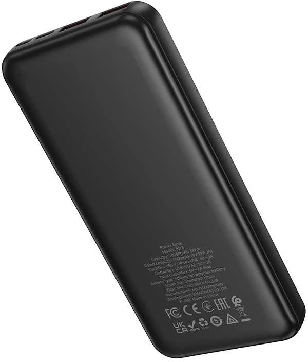 Oem Borofone Power Bank 10000mAh BJ78 Clever – 2xUSB – juodos spalvos