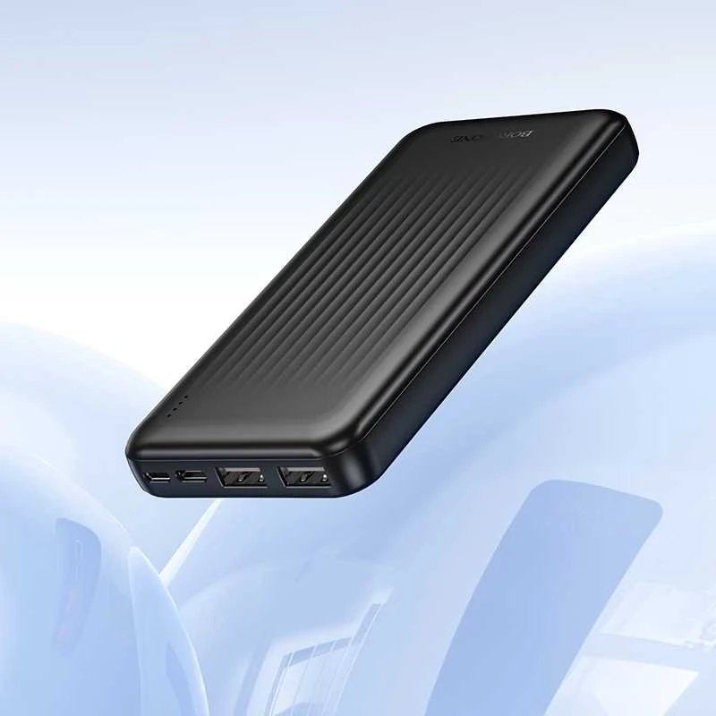 Oem Borofone Power Bank 10000mAh BJ78 Clever – 2xUSB – juodos spalvos