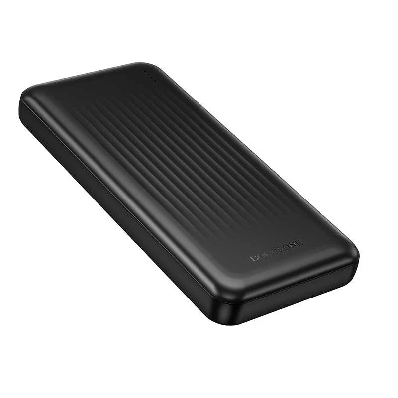 Borofone Power Bank 10000mAh BJ80 Clever – 2xUSB + Type C – QC 3.0 22,5W PD 20W juodos spalvos