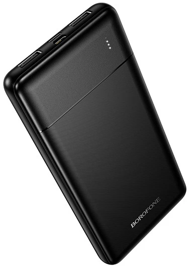 Borofone Power Bank 10000mAh BJ88 Clever – 2xUSB – juodos spalvos