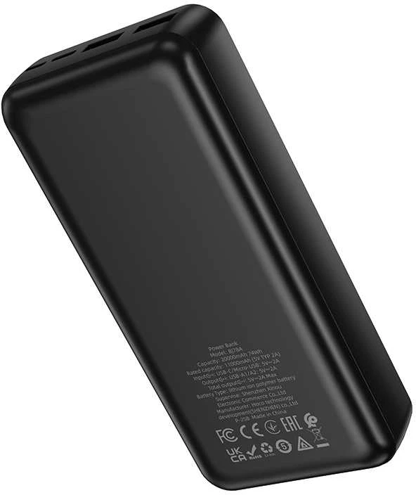 Oem Borofone Power Bank 20000mAh BJ78A Clever – 2xUSB – juodos spalvos