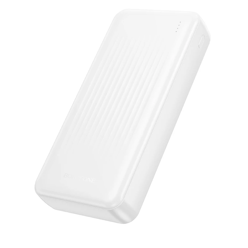 Borofone Power Bank 20000mAh BJ78A Clever – 2xUSB – baltos spalvos