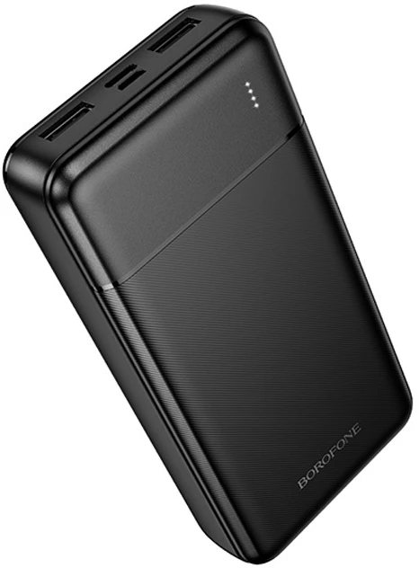Borofone Power Bank 20000mAh BJ88A Clever – 2xUSB – juodos spalvos
