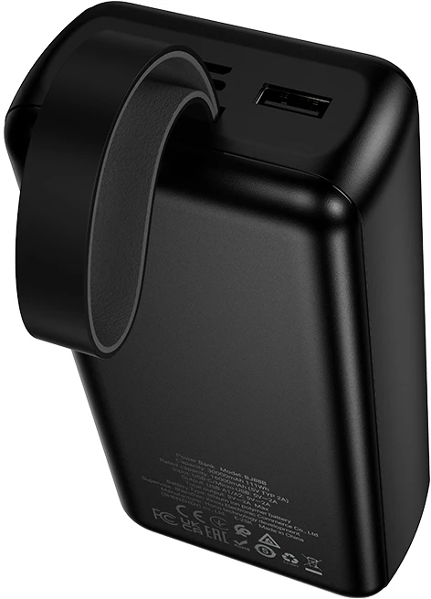 Borofone Power Bank 30000mAh BJ88B Clever – 2xUSB – juodos spalvos
