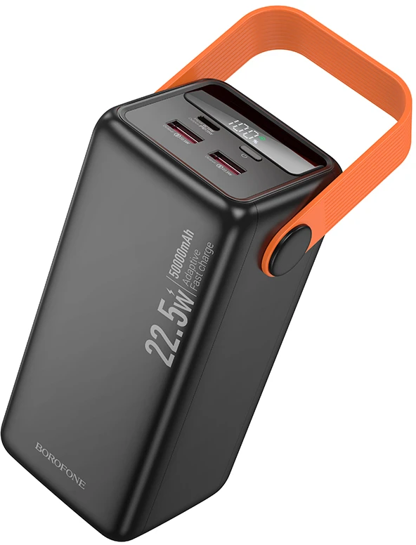Išorinė baterija Power Bank Borofone BJ66A 22.5W+PD20W 50000mAh juoda