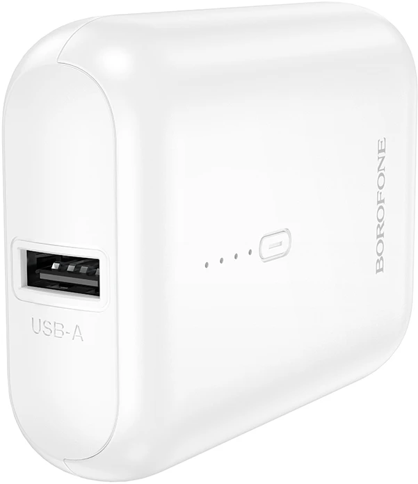 Oem Borofone Power Bank 5000mAh BJ81 Stability – USB – baltos spalvos