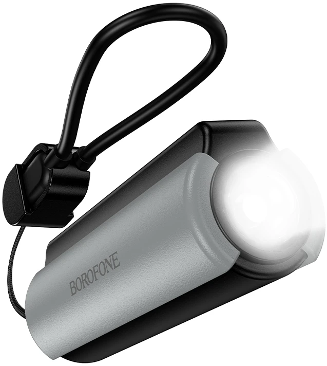 Borofone Power Bank 5000mAh BJ87 Star – Typ C – with flashlight juodos spalvos