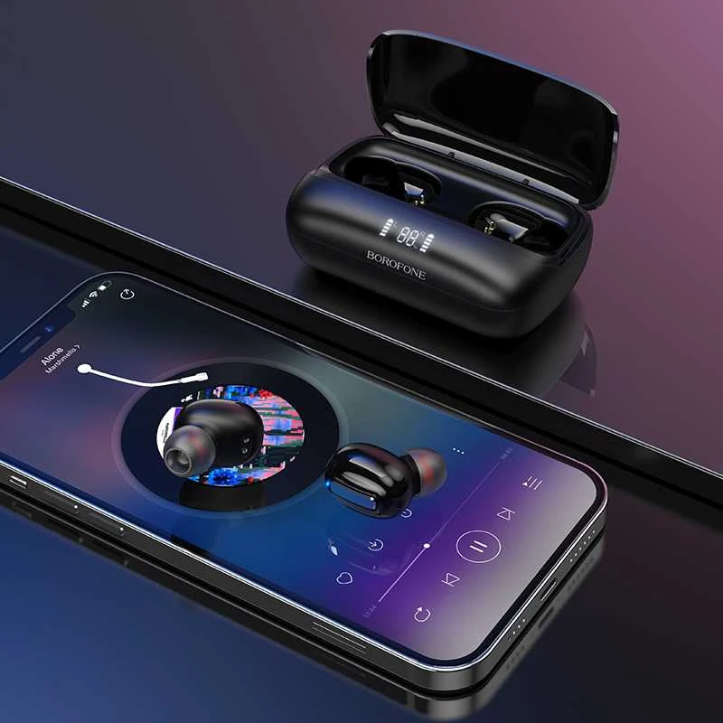 Oem Borofone TWS Bluetooth Ausinės BE55 Perfect juodos spalvos