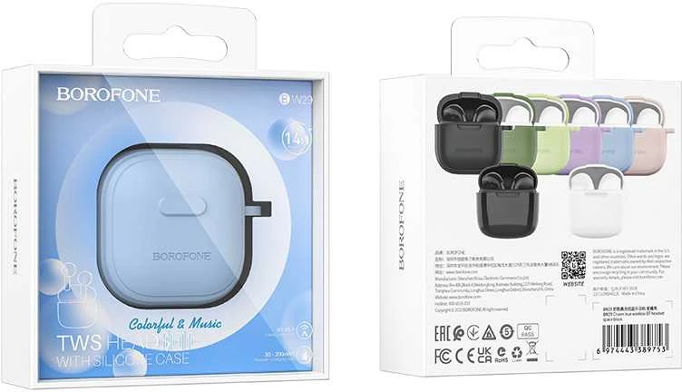 Oem Borofone TWS Bluetooth Ausinės BW29 Charm mėlynos spalvos